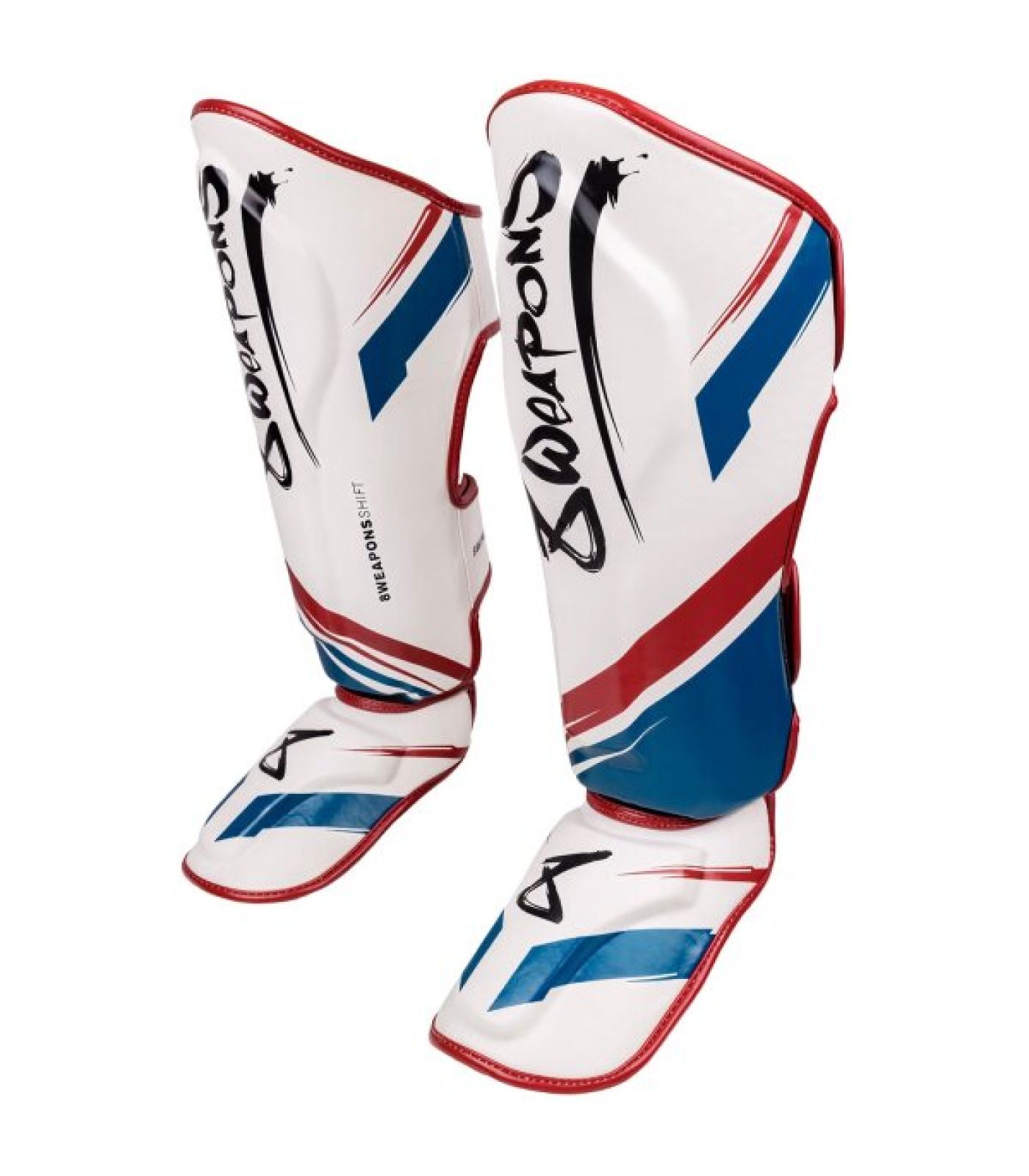 Протектори за крака - 8 WEAPONS Shin Guards Shift - White-Navy-Red